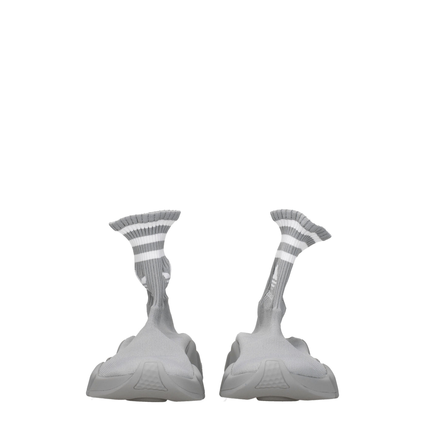 Balenciaga バレンシアガスニーカーアディダススピードレディースファブリックグレー/ホワイト - Image 3