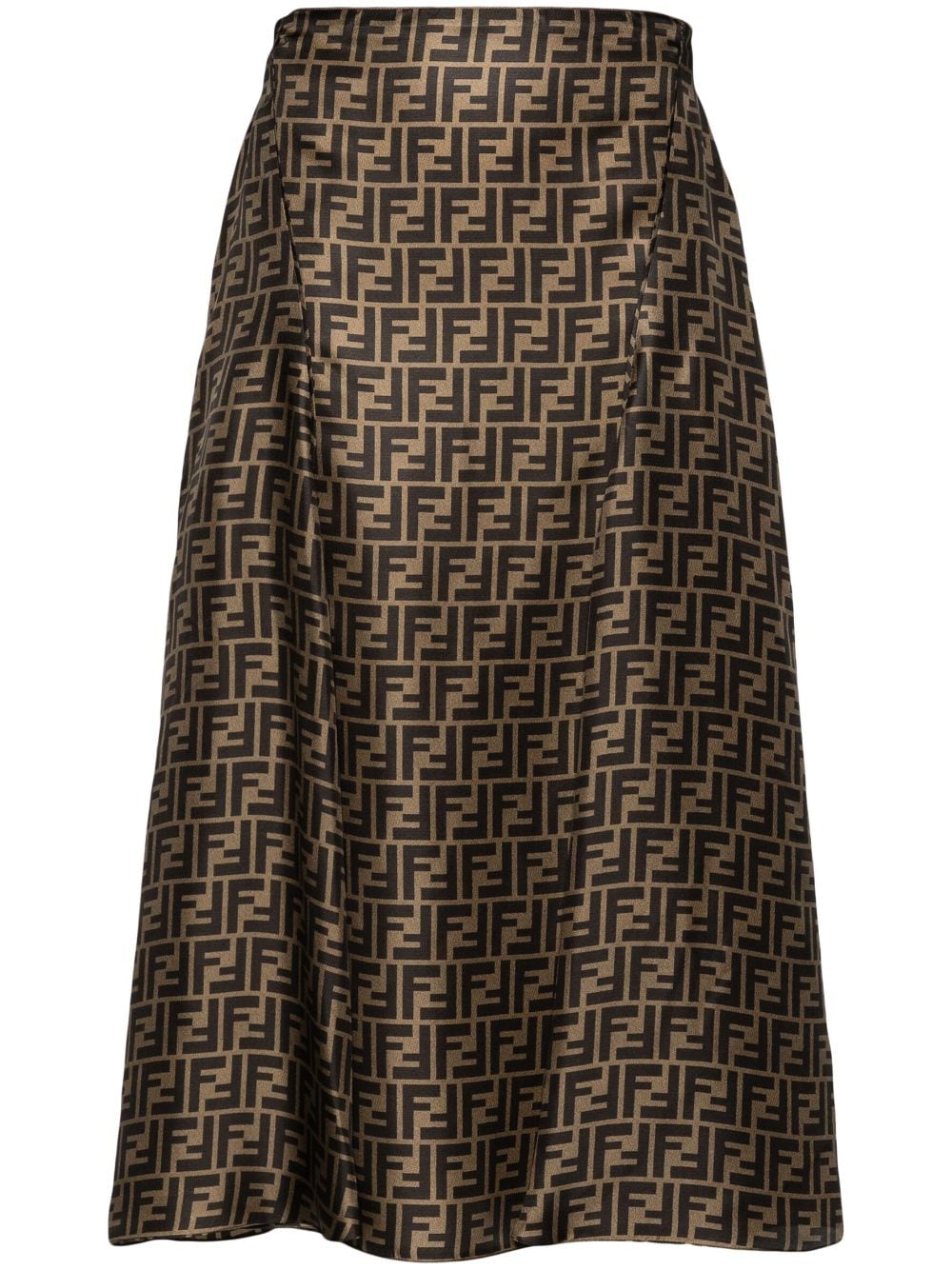 Fendi フェンディFFシルクミディスカート - Image 3