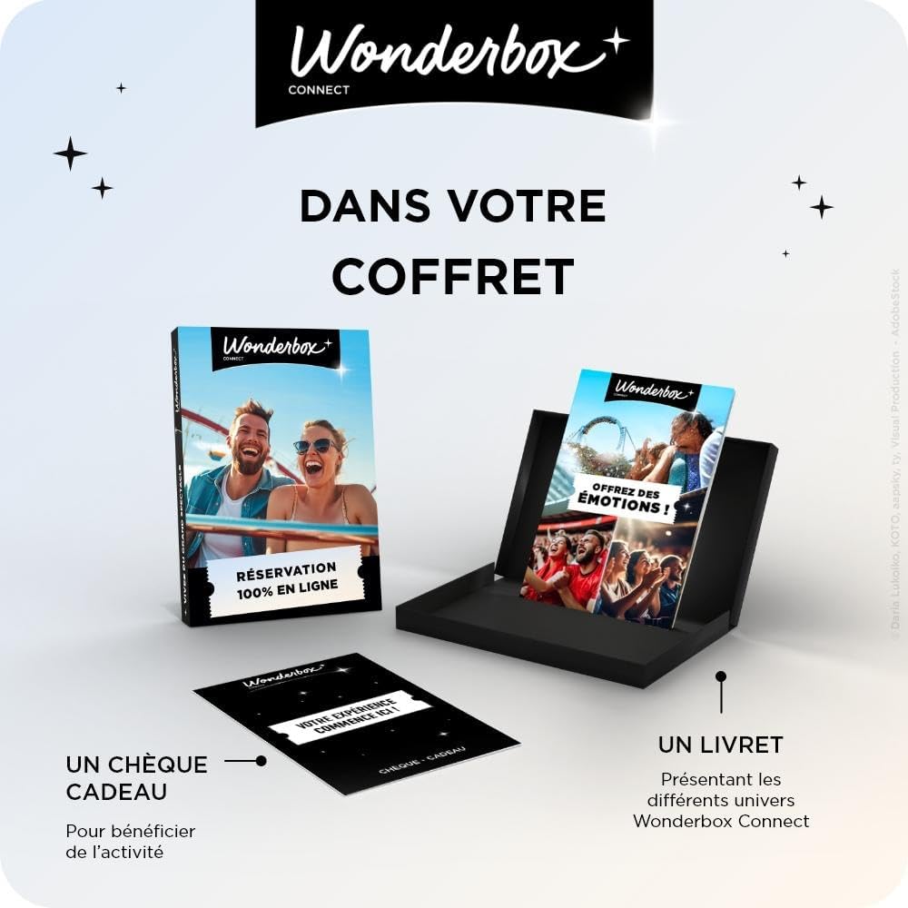 WONDERBOX Connect – Disneyland Paris Gift Set – 1 Day 2 Parks – 2p | 2 admissions for 1 day - Disneyland Park and Walt Disney Studios - Validity 27 months