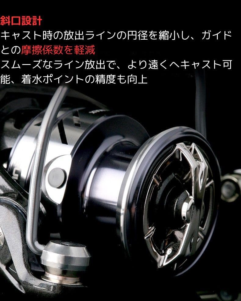 スピニングリール 2000番 3000番 4000番 5000番 6000番 釣りリール フィッシング リール 釣り 遠投 ギア比5.2:1 最大ドラグ力15KG 海釣り 川釣り 湖釣り 防波堤 渓流釣り ハンドル左右交換 アウトドア 釣り具 釣り用品 [並行輸入品]