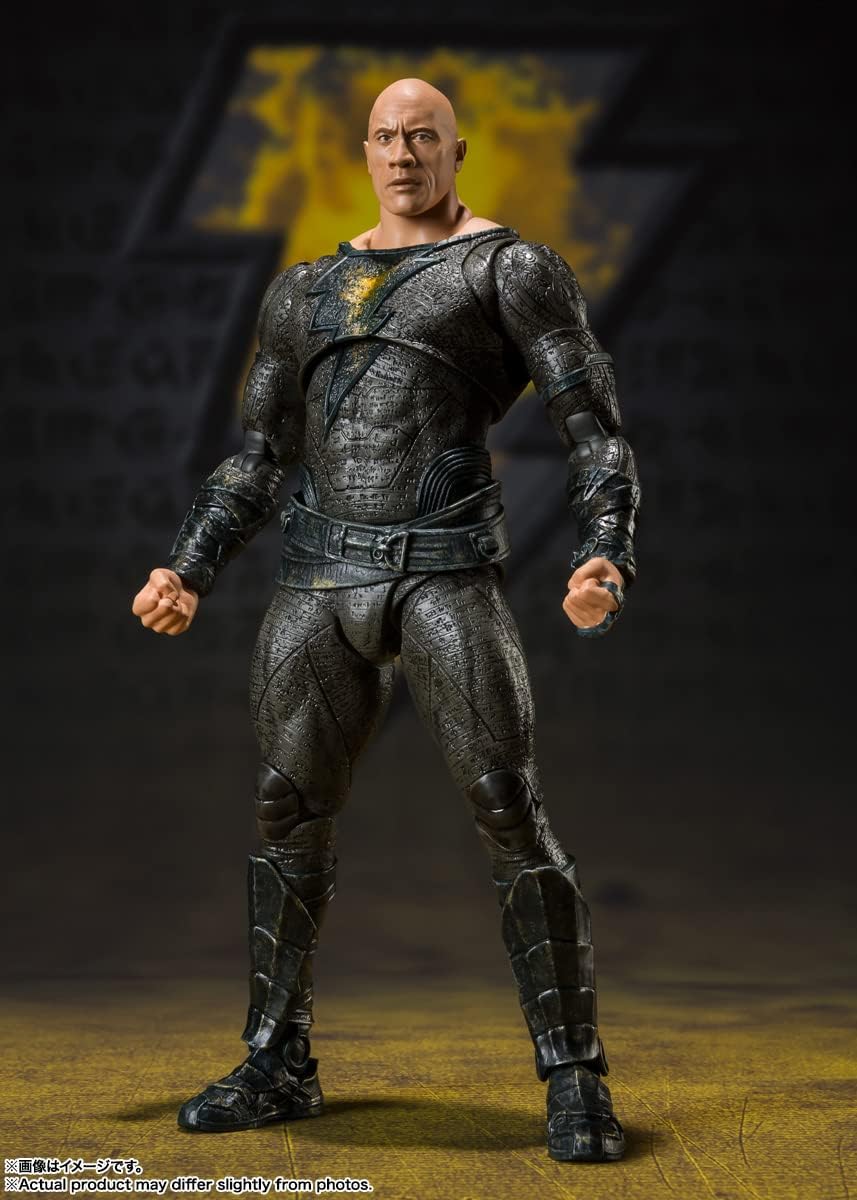 S.H. Figuarts BAS64170 Black Adam, Approx. 6.5 inches (165 mm), PVC, ABS & Fabric, Pre-Painted Action Figure