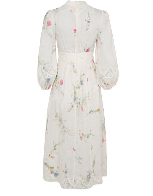 ZIMMERMANN Lucky lace plunge midi dress - Image 3