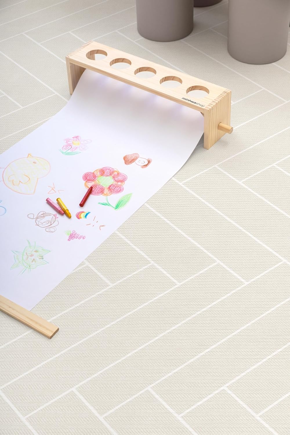 PARKLON Soft Cushion Mat, Antibacterial, Waterproof, Soundproof, Flameproof, Memory Foam, Reversible, Play Mat