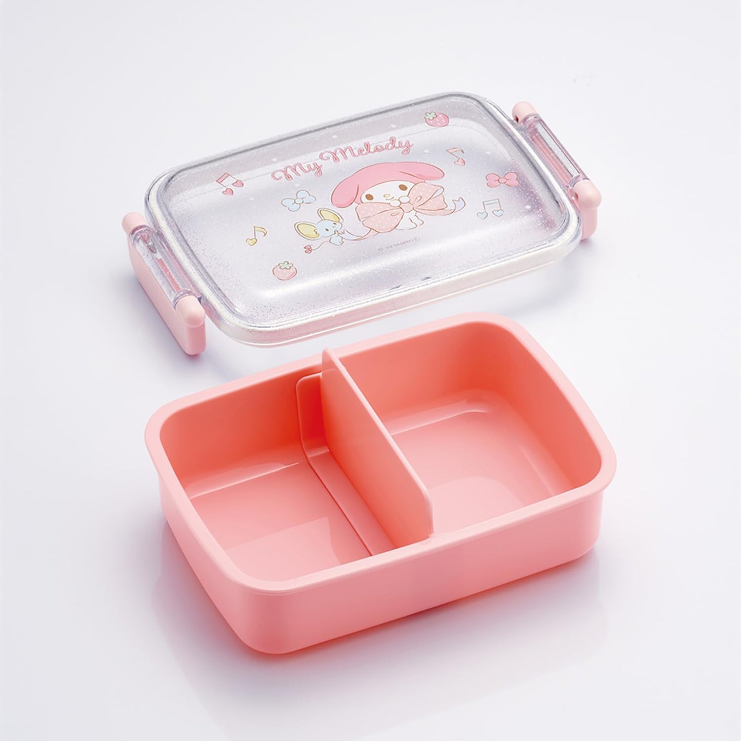 Skater RBF3ANAG-A Lunch Box for Kids, 15.2 fl oz (450 ml), Fluffy Dome Lid, Single Tier, Made in Japan, Sanrio, My Melody, Big Ribbon, for Girls