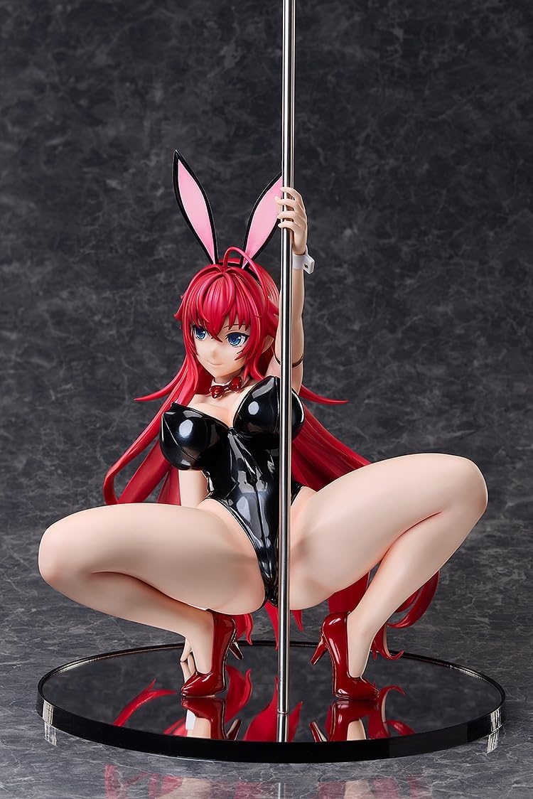 Freeing High School DxD HERO Rias Gremory Live Leg Bunny Ver. 2nd Plastic Painted and Assembled Figure, 1/4 Scale, Exclusive Base Included, Total Height Approx. 16.1 inches (410 mm), Includes Metal