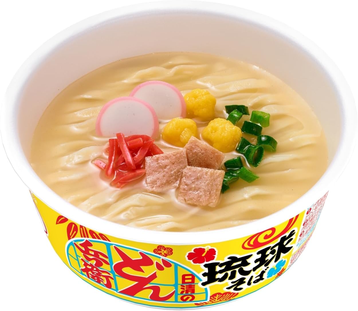Donbee Ryukyu Soba, 2.7 oz (79 g) x 12 Pieces (Nissin Foods Cup Noodles, Udon Soba, Instant Okinawa Soba Bonito Sauce)