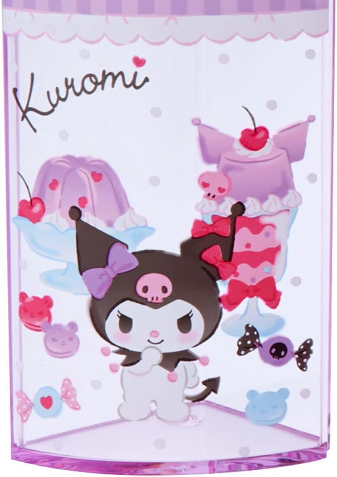 Sanrio 213179 Sanrio Kuromi Pen Stand, Purple, Plastic, Kuromi, 360 Degree Rotation, Pen Stand, Pen Holder, Cosmetics, Makeup Brushes, Tulle, Pet Character