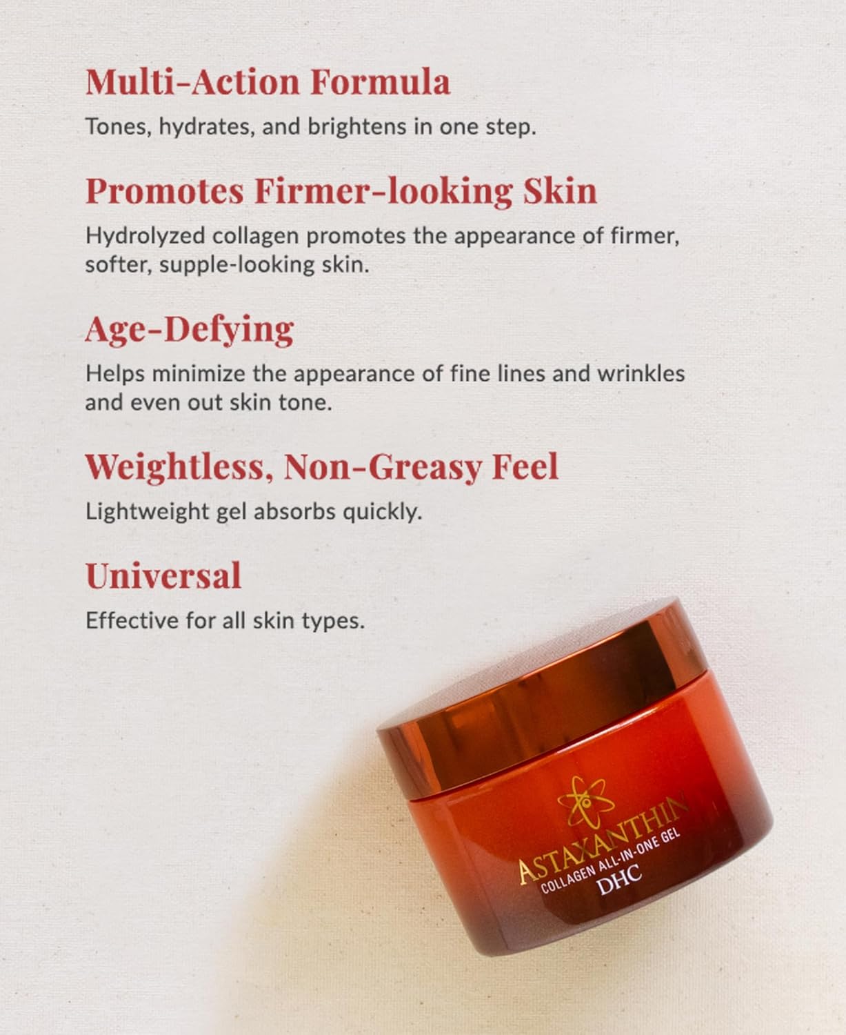 DHC Astaxanthin Collagen All-in-One Gel