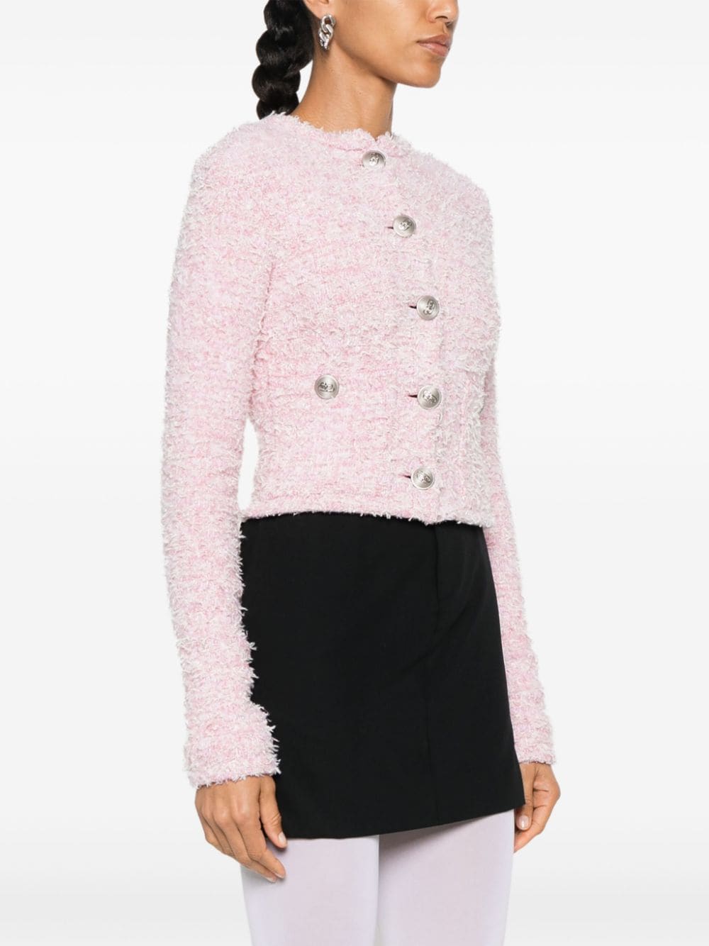 BalenciagaBoucléクロップドジャケット - Image 3
