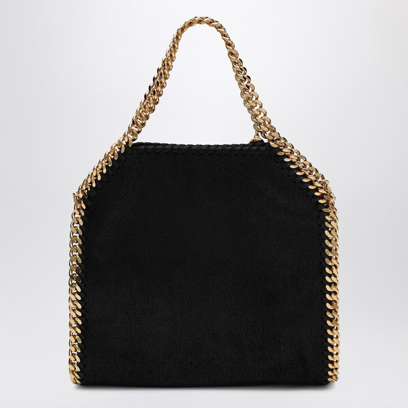 Stella Stella Mc Cartney Black/Gold Falabellaミニトートバッグ - Image 3