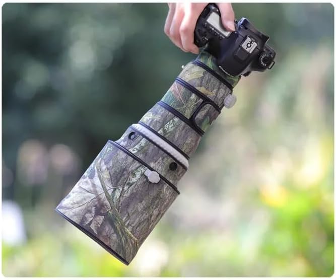 CHASING BIRDS Camouflage Waterproof Lens Coat for CANON EF 400mm F4 DO IS II USM Rainproof Lens Protective Cover (Including Aoba, 1.4X III Teleconverter)