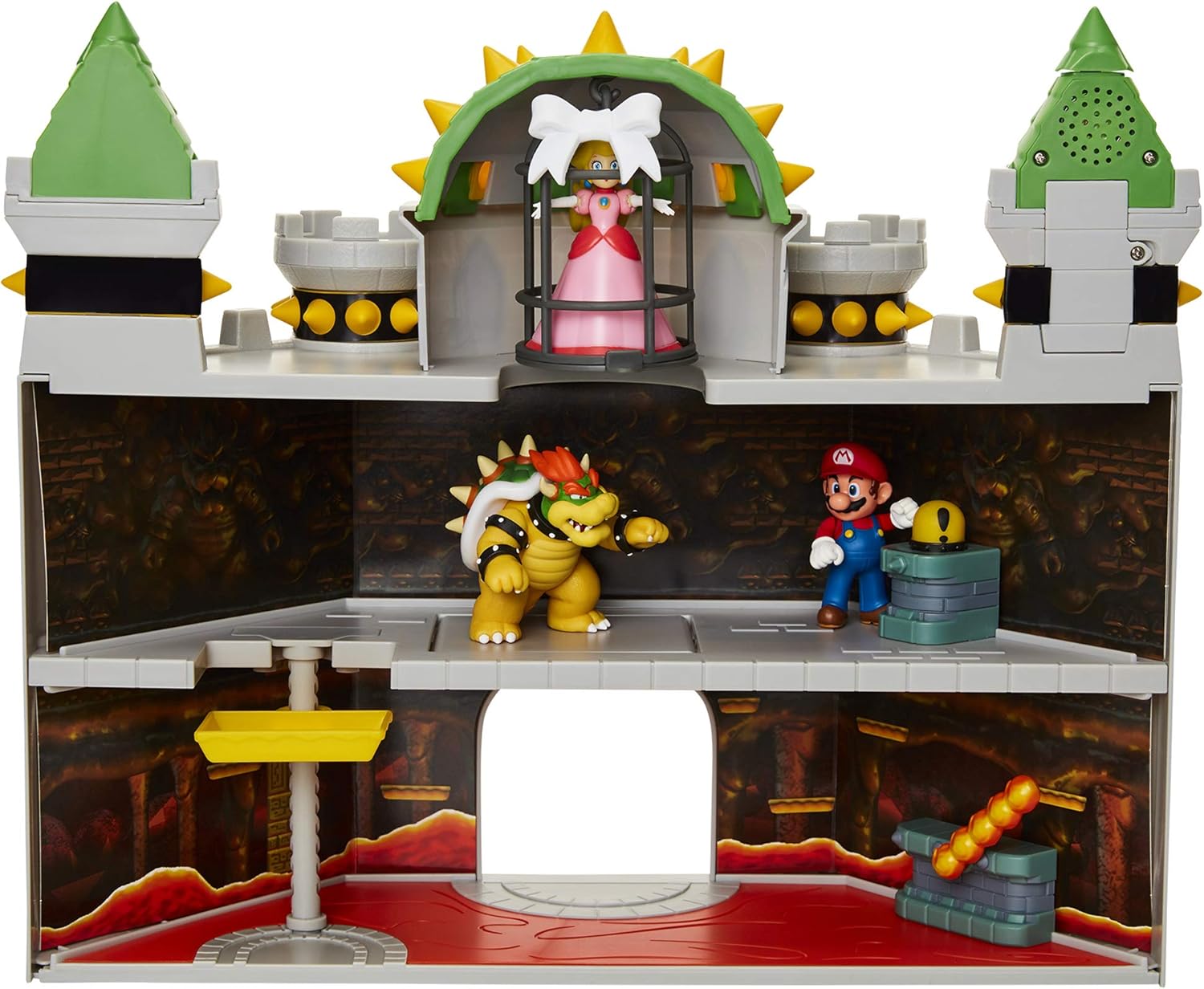 Sanei Boeki FPS-002 Super Mario Figure Collection DX Playset, Bowser Castle