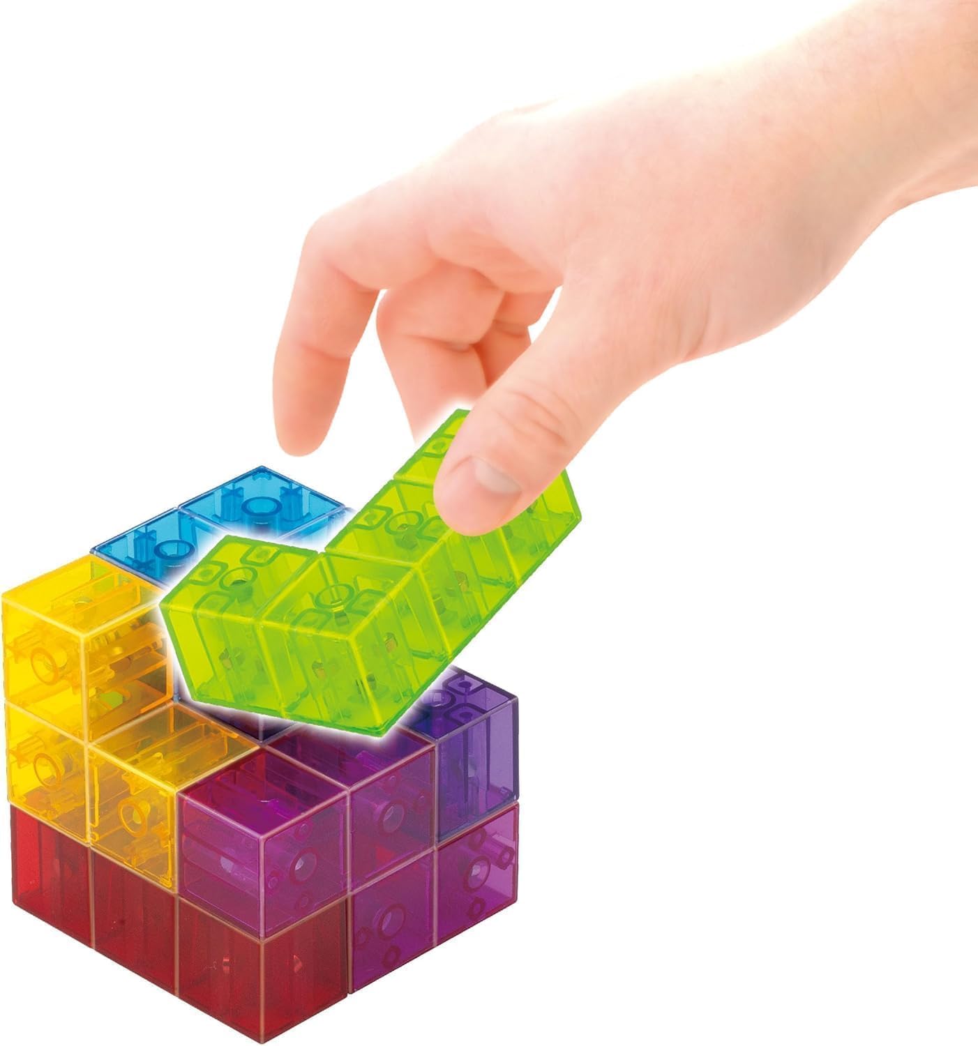 Masudaya Corporation ChaCha Cube Clear Version Toy Educational Brain Training Ages 3 and Up 539-1744