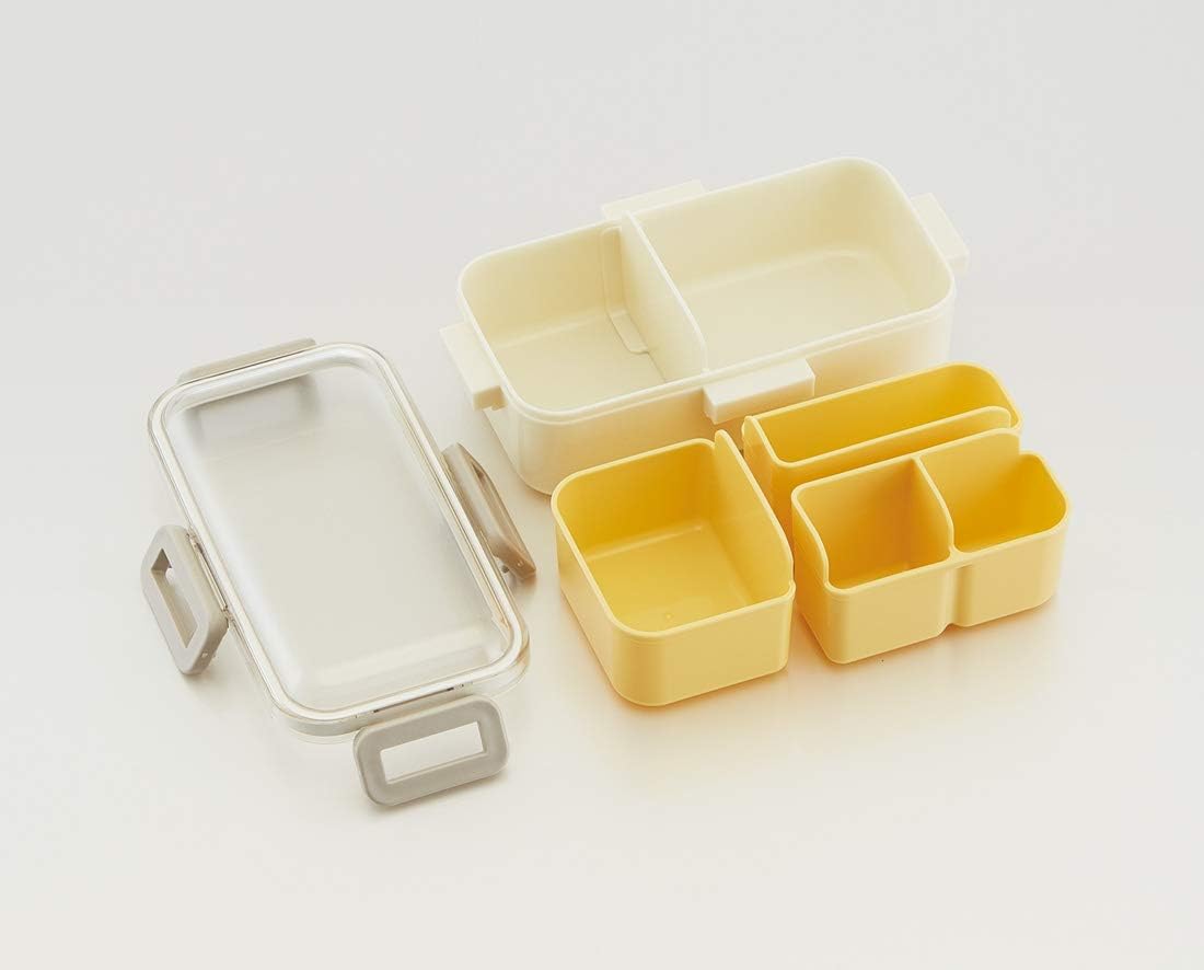 Skater PFLB6S-A Matsukado Casual Container Lunch Box with Dome-Shaped Lid, 18.0 fl oz (530 ml), Powder Pastel, Basic, Made in Japan