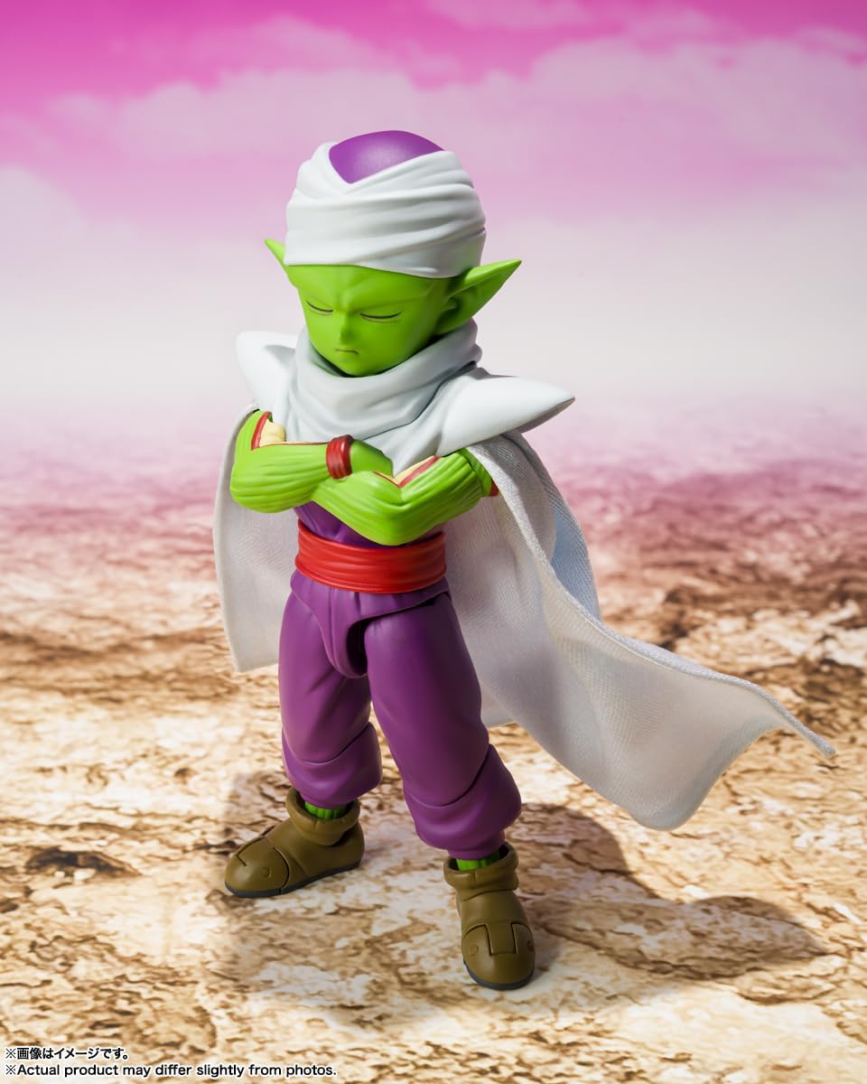 BANDAI SPIRITS S.H. Figuarts Dragon Ball DAIMA Piccolo (Mini) - DAIMA- Approx. 3.3 inches (85 mm), PVC & ABC, Pre-painted Action Figure