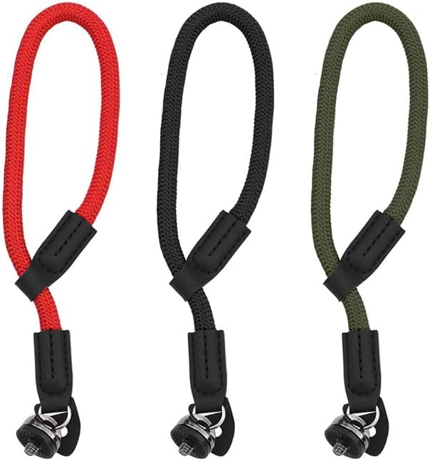 KOOLRIVER Camera Strap, Camera Strap, Hand Strap, Camera Strap, SLR, Mirrorless, Digital Camera, Wrist Strap, Drop Prevention, Grip Strap, For Canon, Nikon, Olympus, Olympus Sony, GoPro Hero dji zhiyun feiyu moza (Red)