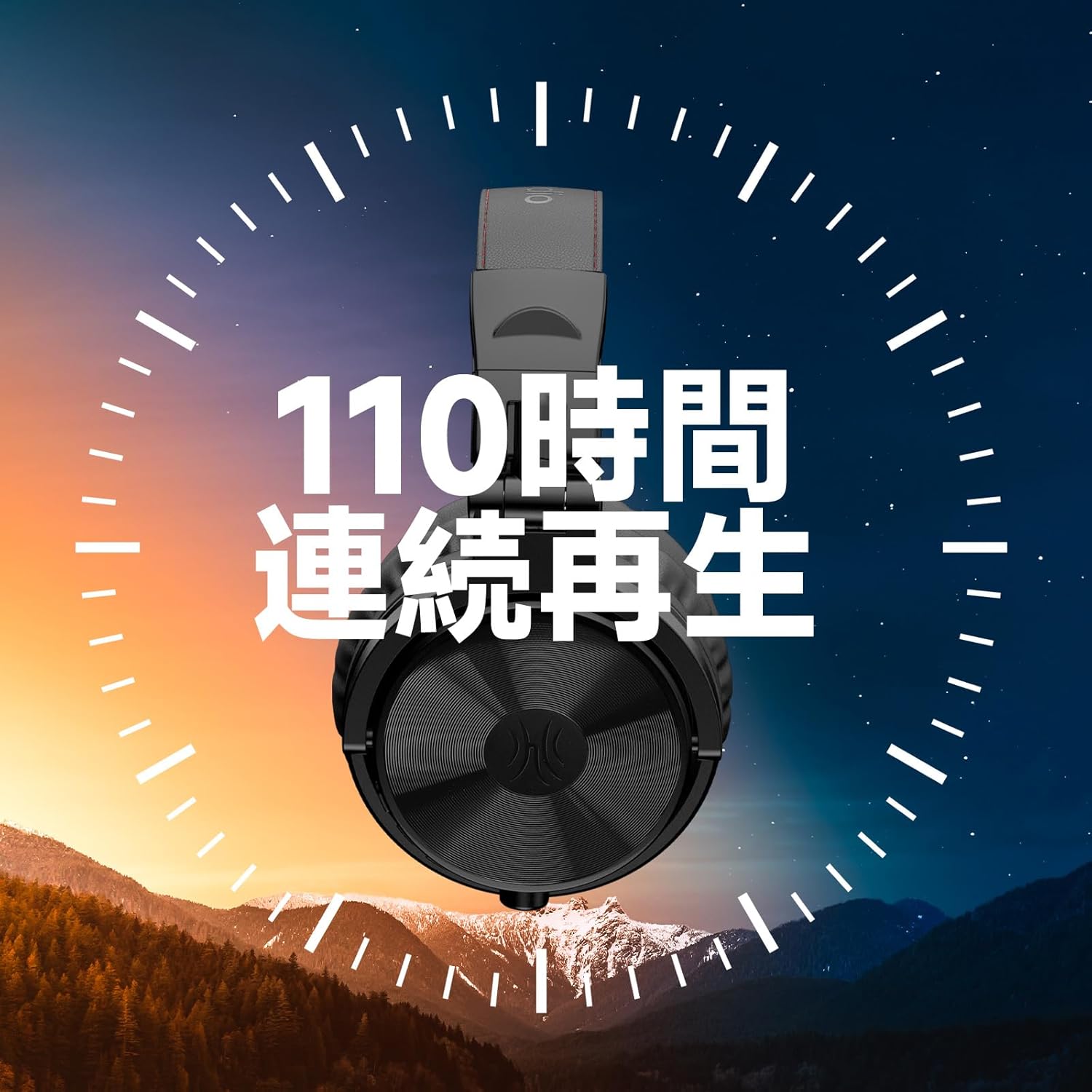 OneOdio Wireless Headphones with Up to 110 Hours Playback Bluetooth Over-Ear with Built-in Mic Foldable Wired/Wireless Compatible Headphones with Heavy Bass Multipoint Pairing Pro C