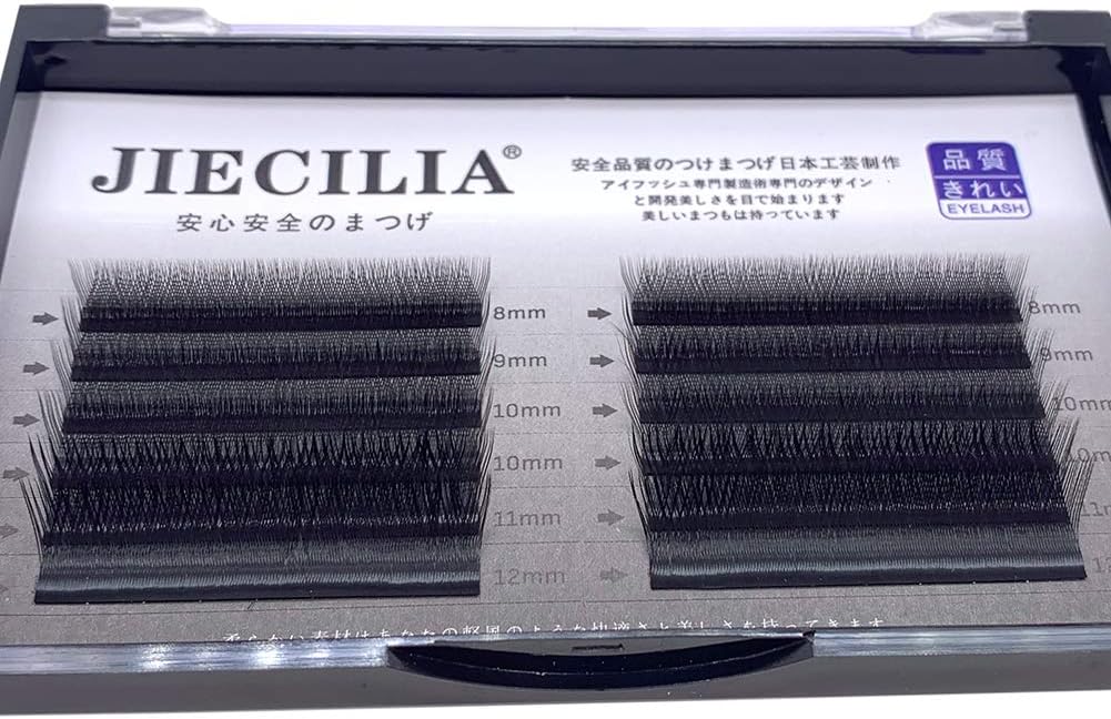 Eyelash EE-120 Eyelash Extensions Exclusive Fake Mink Lash Extensions Light Soft Eyelash Extensions Special Y Type 0.05 Curl C Length 8-12mm Mixed Black Black