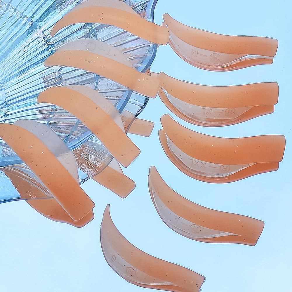 Libeauty Eyelash Lifts Silicone Pads Reusable Eyelash Perm Rod Size 5 Pairs and 1 Pair Lower Eyelash Pad Curl Pad for Lash Lifting Shield Great for Eyelash Lifting