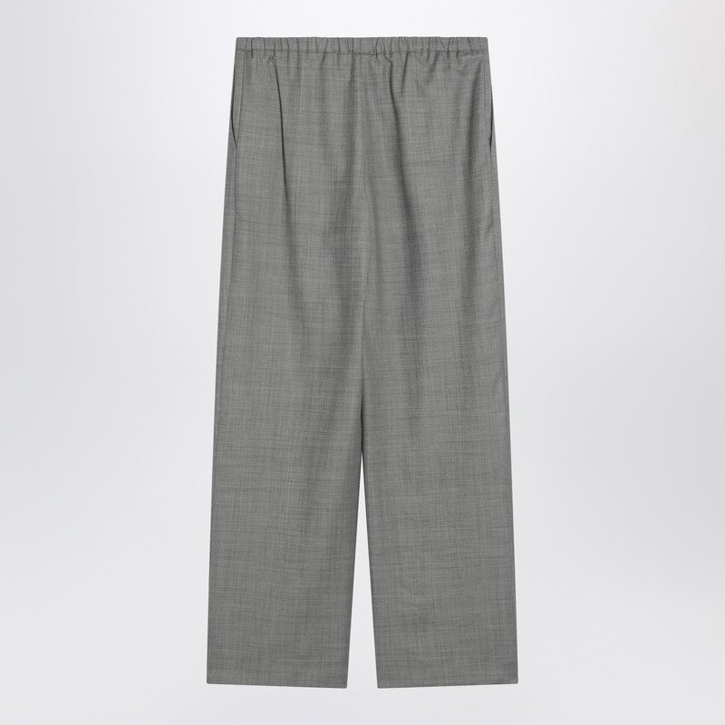 Loulou Loulou Studio Grey Wide Pants With Drawstring - Image 3