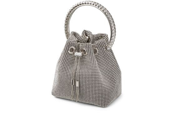 JIMMY CHOO Bon Bon クリスタル付きサテンバッグ - Image 3