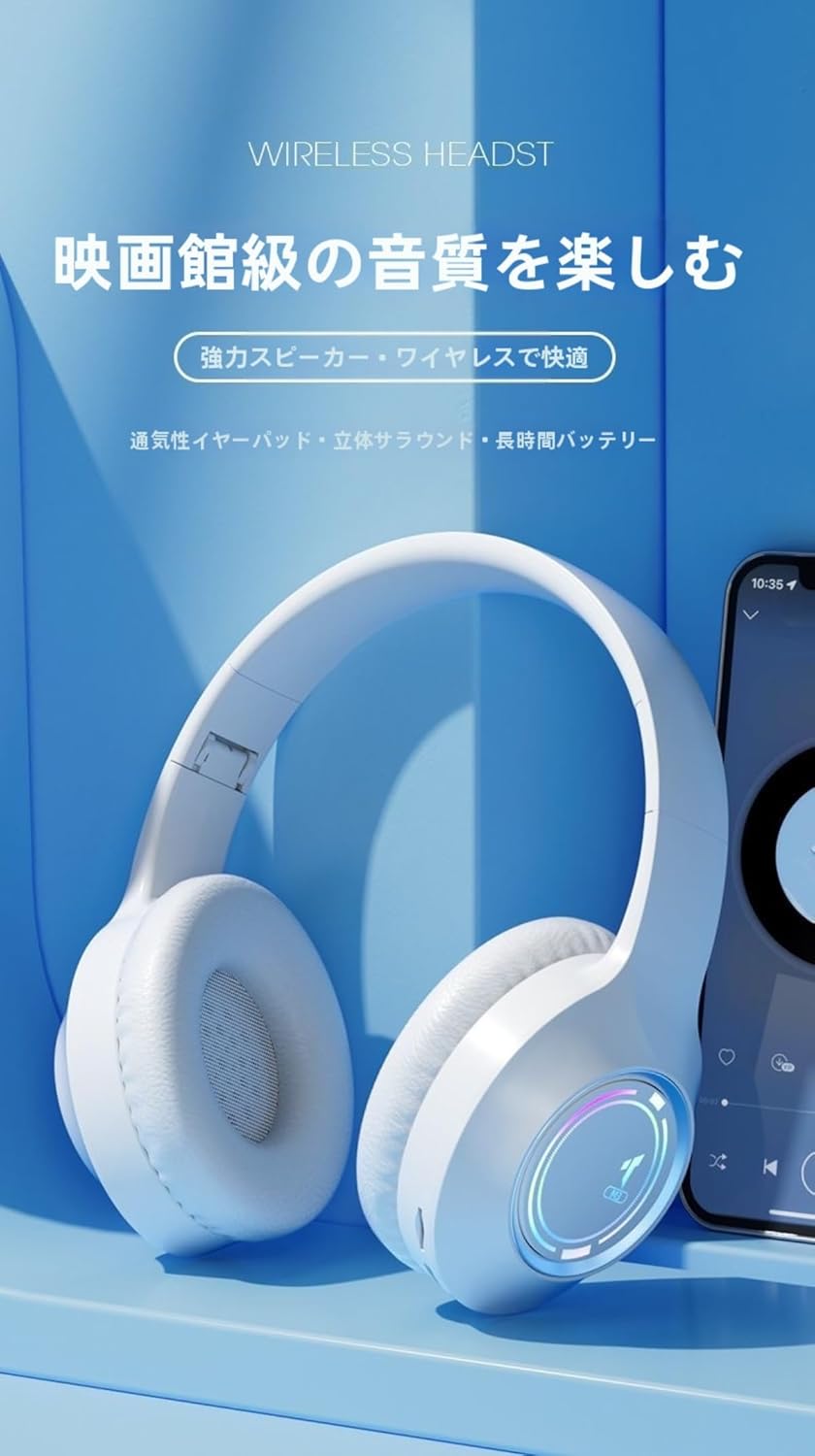 (Limited) Bluetooth Wireless Headphones, Bluetooth 5.3, ANC Noise Cancelling, Wired & Wireless, Dual-Use, HIFI High Sound Quality, Up to 80 Hours Playback, Sealed Type, Sound Leak-Proof