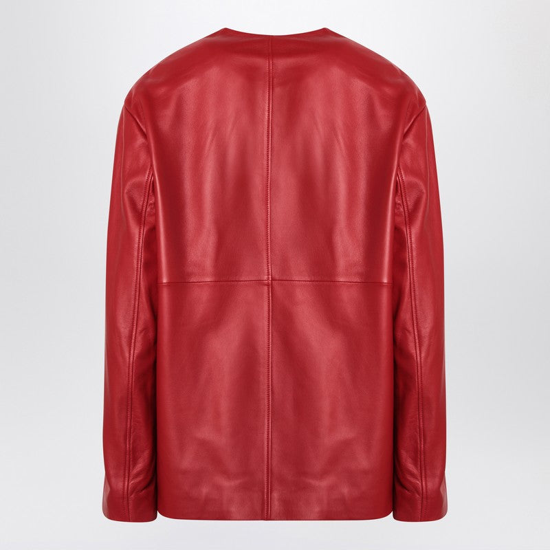 Loulou Loulou Studio Red Atalia Leather Jacket - Image 3