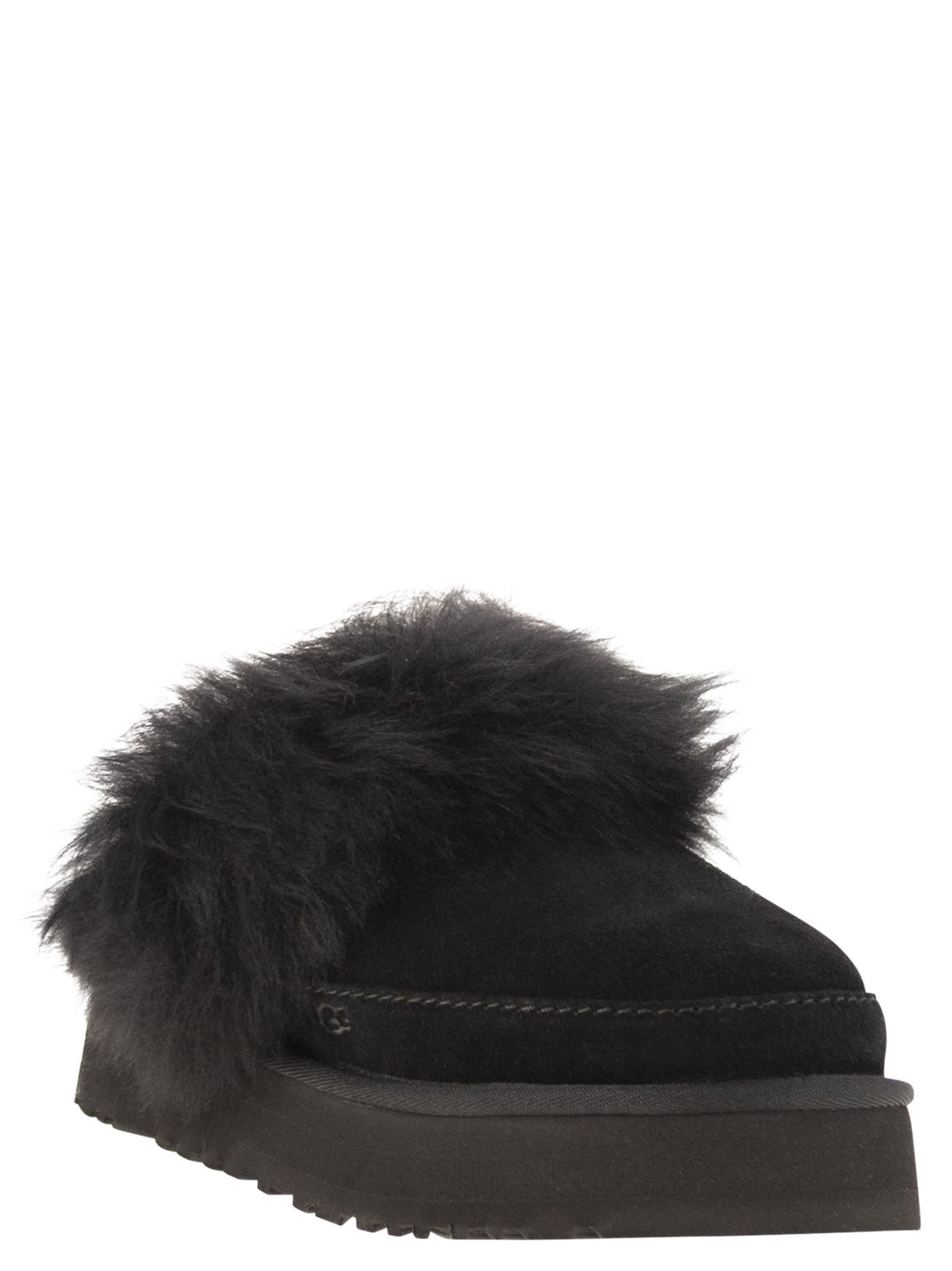 Ugg Ugg ディスケット シャレー スリッパ ファーとプラットフォーム付き - Image 3