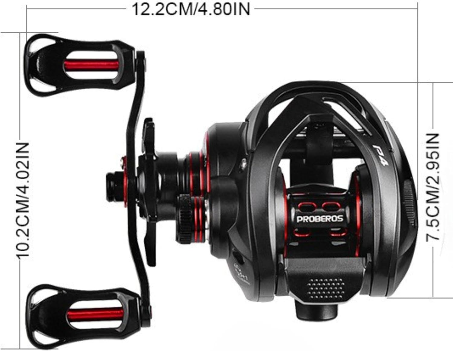 ベイトリール 右ハンドル 左ハンドル フィッシング リール 両軸リール エクストラハイギア（XG） 7.2：1 ドラグ力8KG ベイトキャスティングリール 軽量 釣り 釣り具 釣り用品 [並行輸入品]