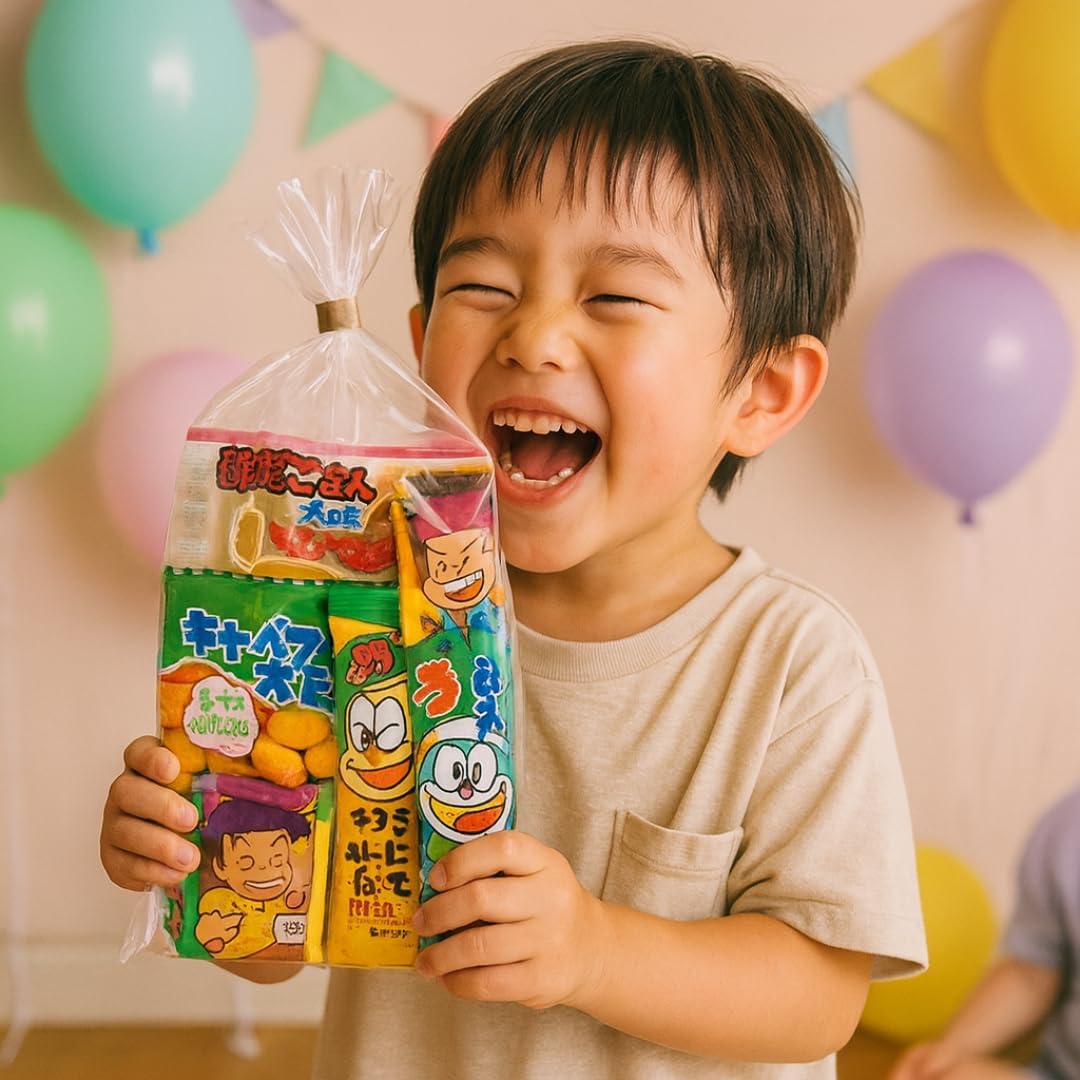 Bulk Assorted Snacks, Large Quantity, Popular, Individually Wrapped, High Capacity, 10 Bags, 8 Varieties, Set, Large Quantity, Snacks, Portioned, for Children, Potato Fries, Gum, Katsu, Affordable