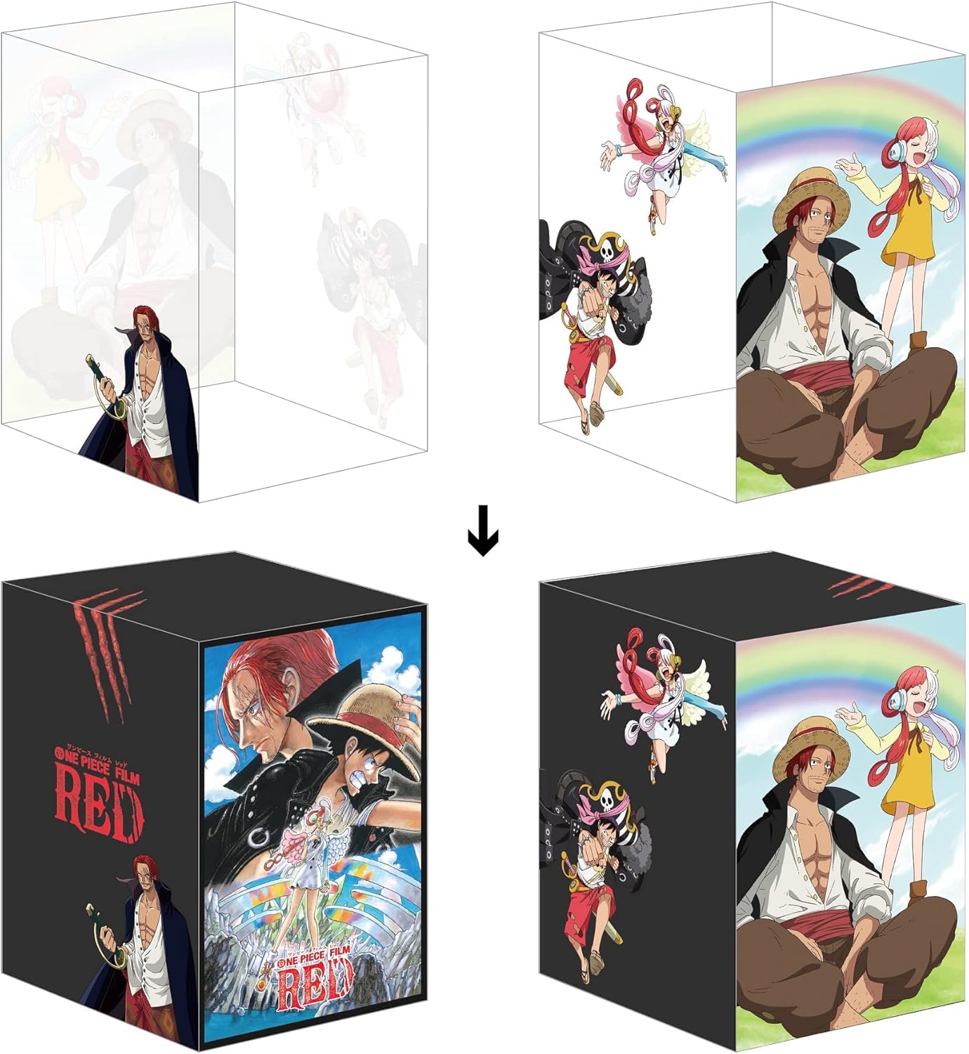 【限定】「ONE PIECE FILM RED デラックス・リミテッド・エディション」(Amazon限定：描き下ろしクリアスリーブ"ウタ・シャンクス") +メーカー特典”ウタ"クリアカード付 【4K ULTRA HD Blu-ray】+【Blu-ray]