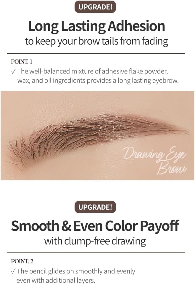 Etude Official Drawing Eyebrow Pencil, Gray Brown, 1 ct