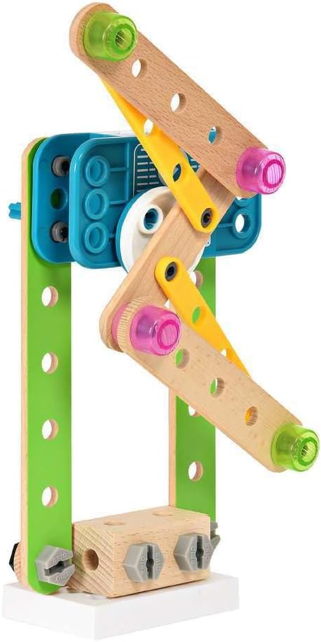 Brio Builder Motor Set 34591, Ages 3 and Up, "Total 121 Pieces" [Toy, Toy Block, Wooden Toy, Building Block, Pretend Play, Gift (Birthday/Christmas)]