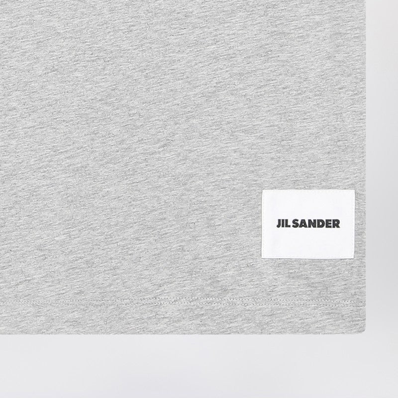 Jil ロゴパッチ付き3匹の綿Tシャツのジルサンダーセット - Image 3
