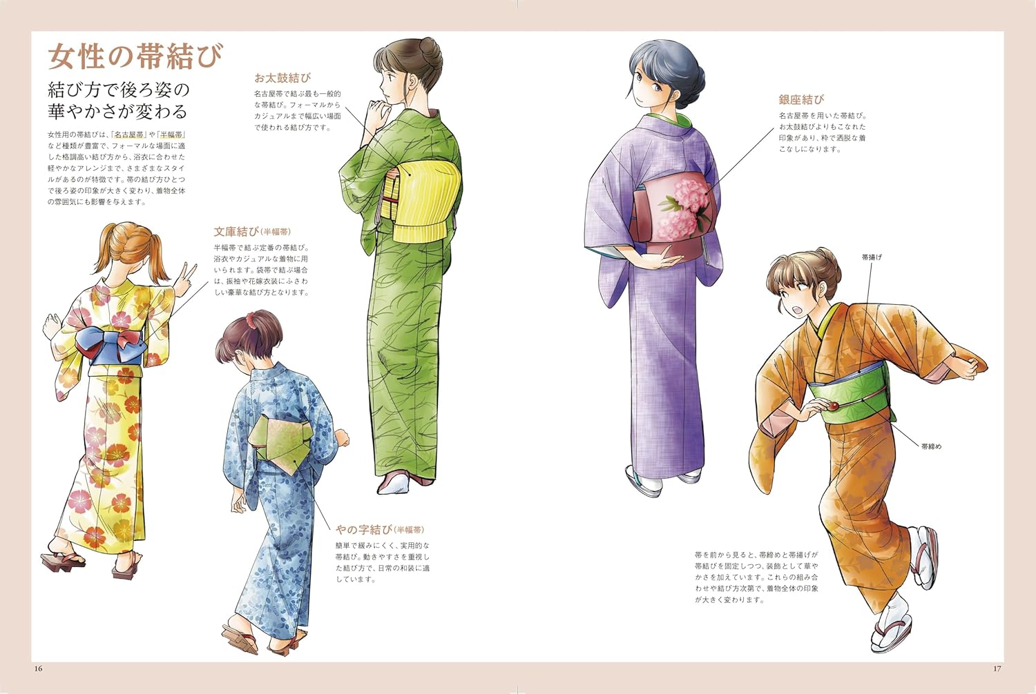 構造と動きがよくわかる 着物の描き方大全　着物の基礎知識から多彩なポーズ描写まで