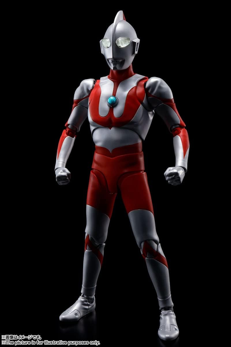 TAMASHII NATIONS S.H. Figuarts (True Bone Carving Manufacturing Method) Ultraman (Reissue Version), Approx. 5.9 inches (150 mm), PVC & ABS Painted Articulated Action Figure