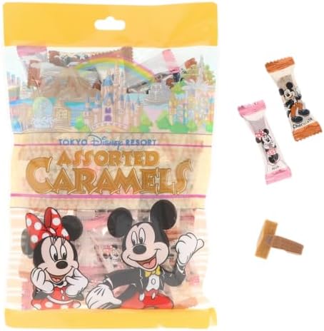 (Tokyo Disney Resort Exclusive) Mickey & Minnie Caramel TDR Tokyo Disney Resort Exclusive, Popular, Sweets, Souvenir, Disney Goods, Present (Shopping Bag Included)