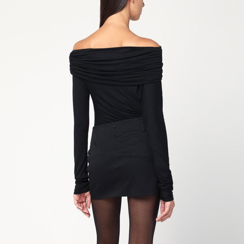 The The Andamane Black Zoe Off The Shoulder Top - Image 3