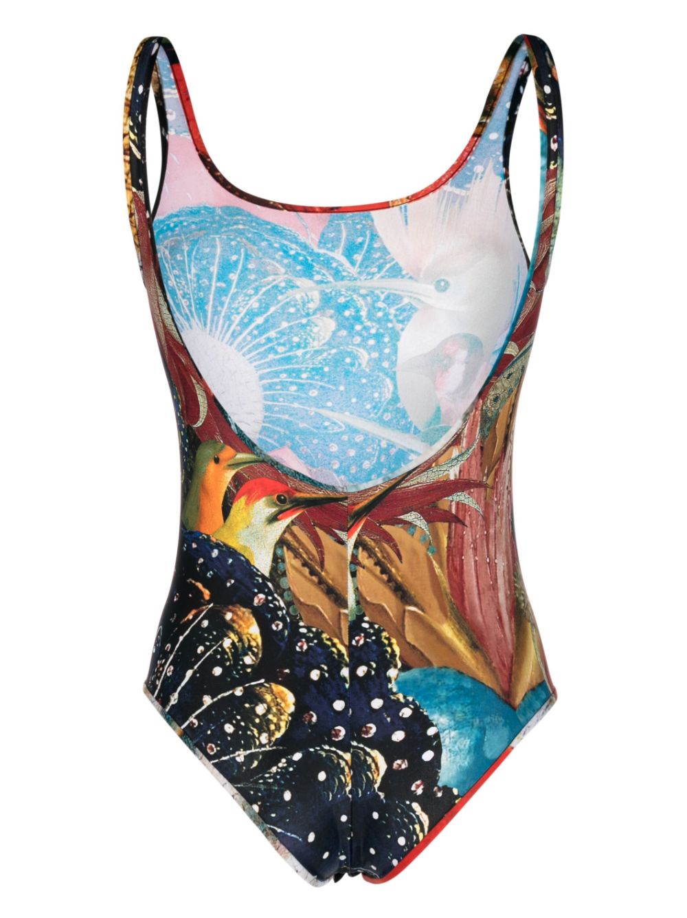 Alexander McQueen アレクサンダーMCクイーンワンピースプリントジャージー水着 - Image 3