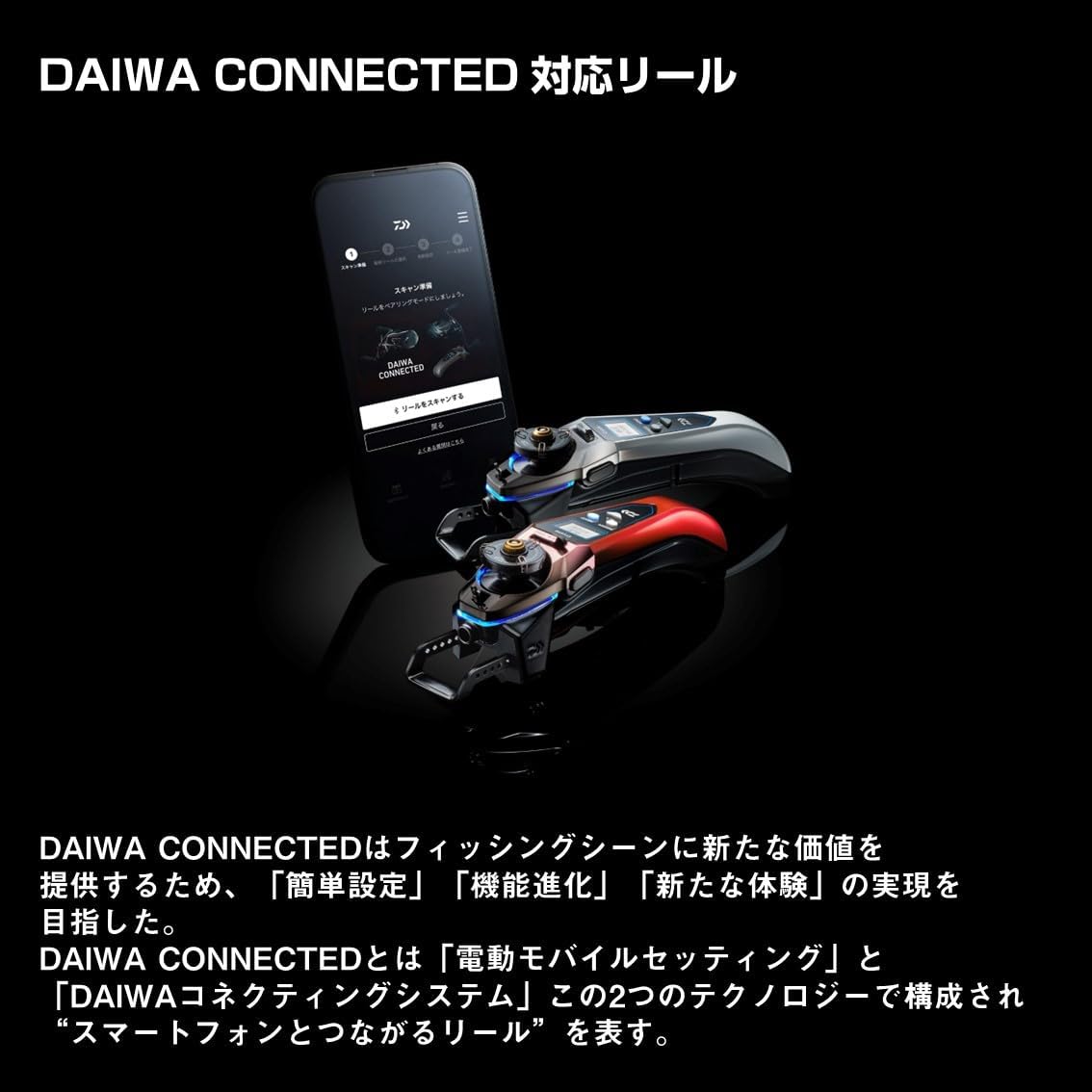 DAIWA CRS-C+ Electric Reel for Wakasagi (Compatible with DAIWA CONNECTED), Cristia Wakasagi, Metal Gun Metal/Red Gradient