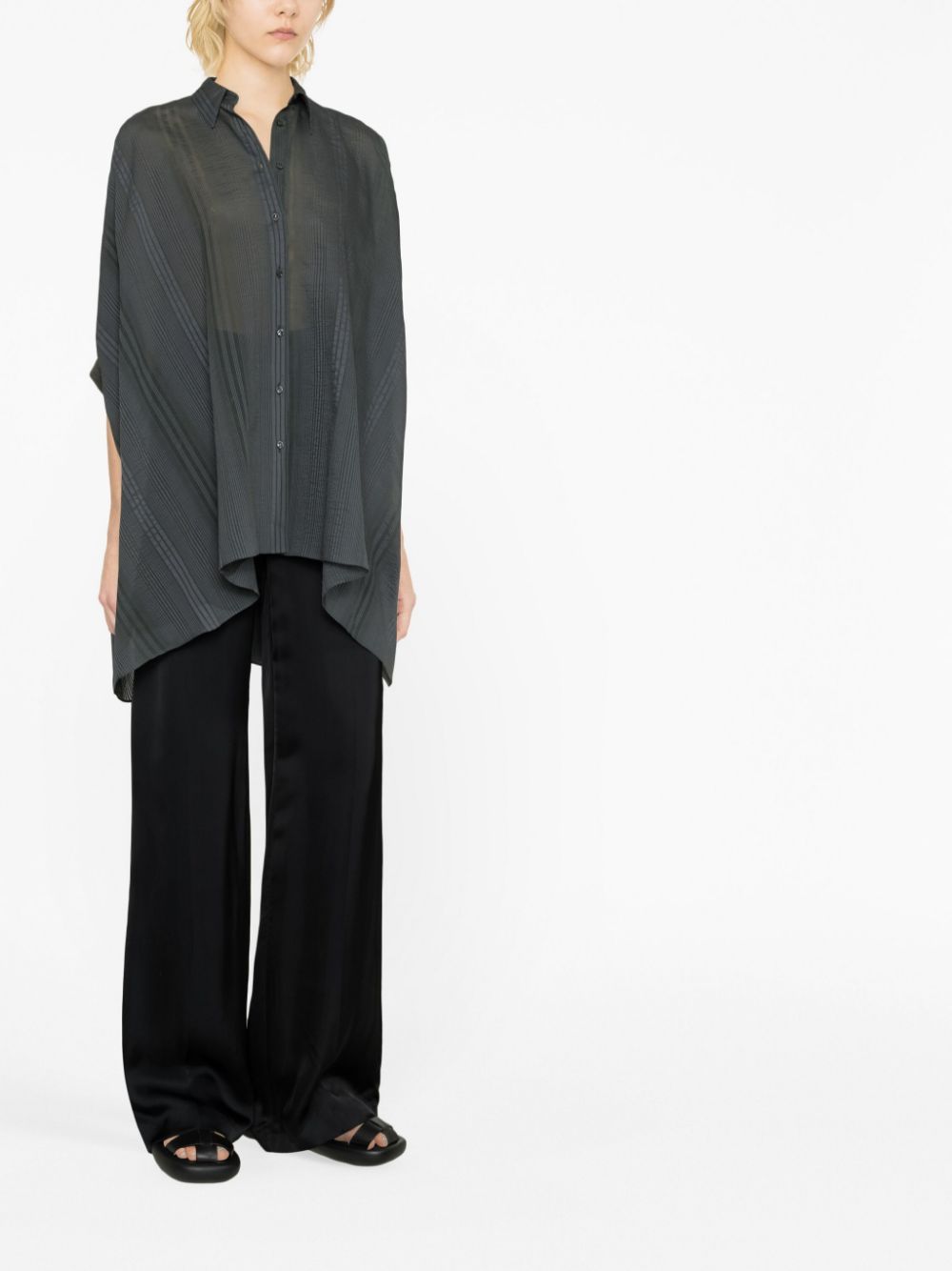Brunello Cucinelliシルクとコットンブレンドシャツ - Image 3