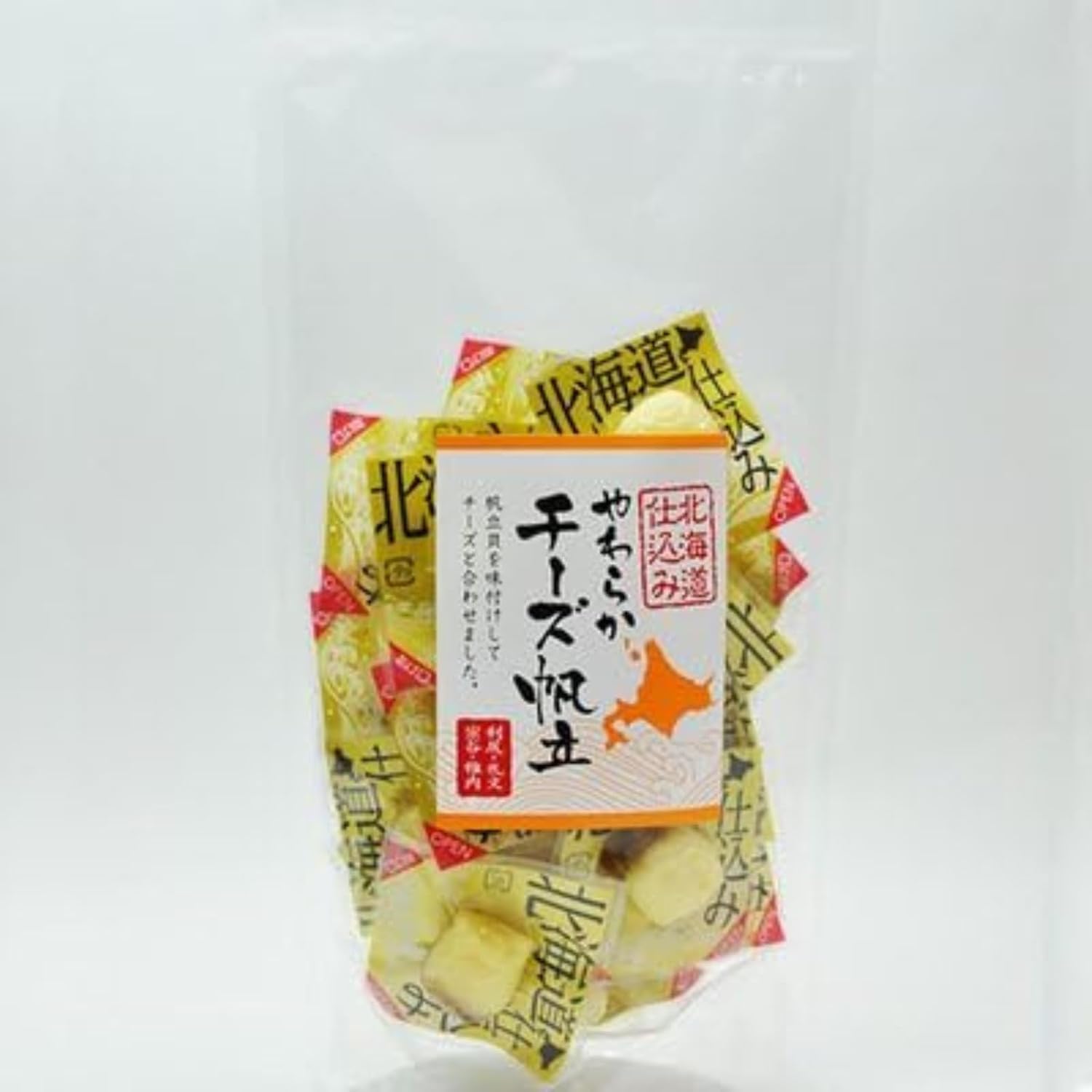 Hokkaido Jitsu Soft Cheese Scallop Snacks Delicious Liquor Individually Wrapped, Room Temperature, Souvenir, Gift