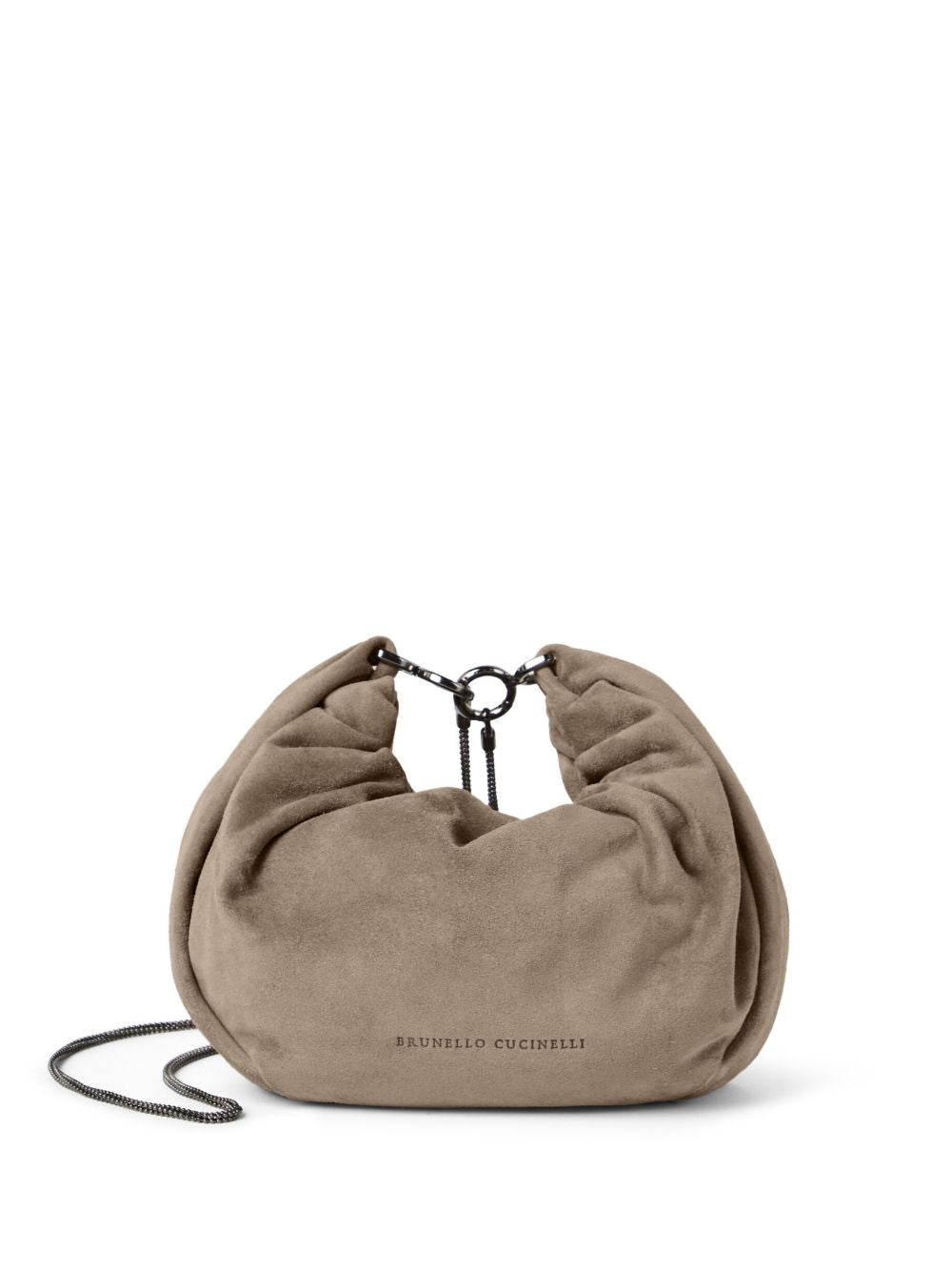 Brunello Cucinelli Suede Hobo Briocheハンドバッグ - Image 3
