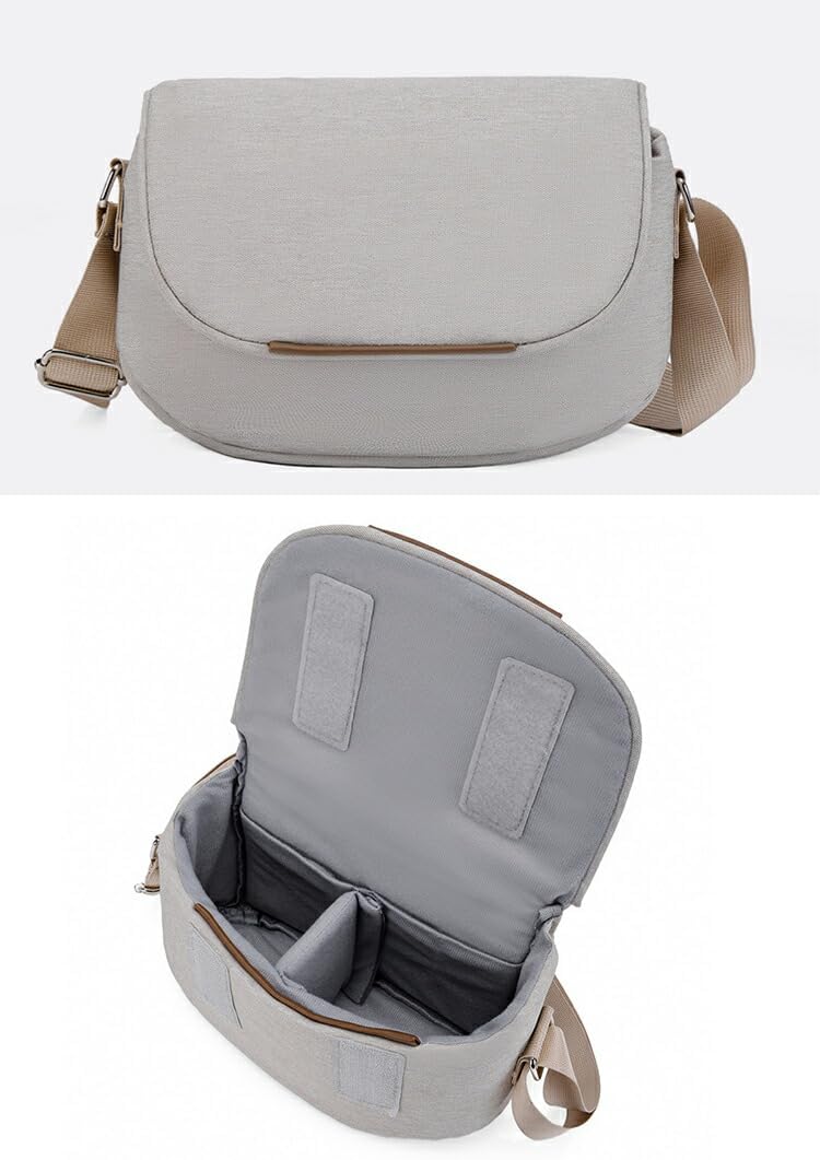 TRIPLE RIVER・For NIKON(ニコン) Z5II / Z6III Z50II Z9 Z8 Z5 Z50 バッグ カメラケース 一眼レフ カメラバッグ ショルダーバッグ 手提げ 肩掛け ショルダーベルト付き レンズ収納対応 カメラカバン(ブラック)