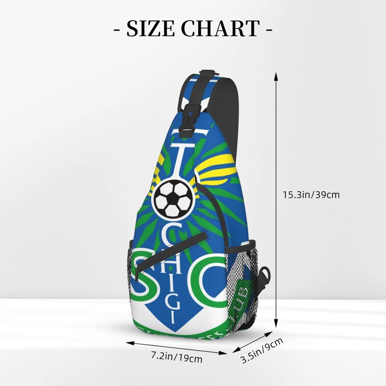 Tochigi Soccer Club Shoulder Bag, Large Capacity, Shoulder Bag, Crossbody Bag, Work Commute, School, Travel, Events, Anime, Moe Goods, Multifunctional, Lightweight, Unisex, Gift, Sports School Bag,