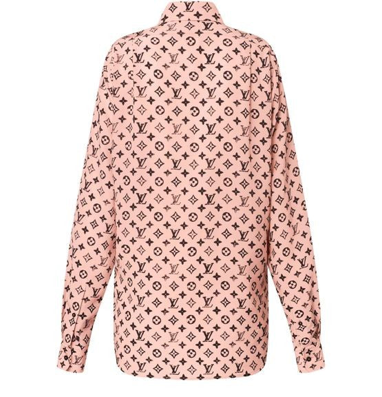 LOUIS VUITTON Washed Monogram Silk Shirt - Image 3