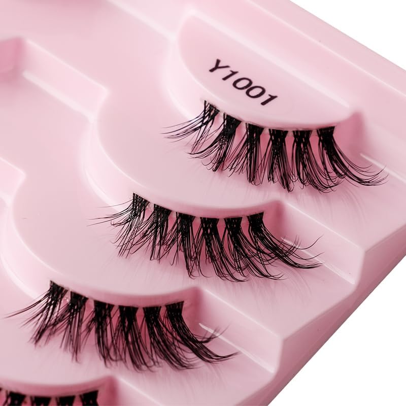 10 Pairs 3D Short Mink Eyelashes Ultra Thick Stage Makeup Natural False Eyelashes Long Eyelashes Extension False Eyelashes Handmade (1001)