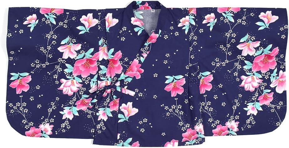 COLORFUL CANDY STYLE NB700140 Yukata Set, 55.1 inches (140 cm), Sweet Pea/Navy Blue, Children's Yukata Set, Dress, Fireworks Display, Summer Festival, Girls