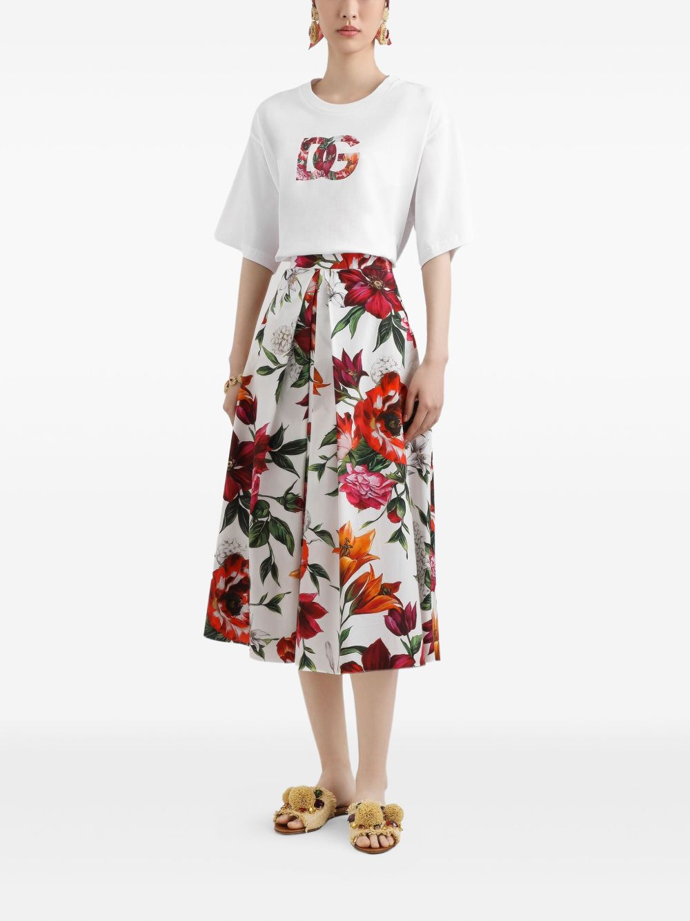 Dolce  Gabbana ドルチェ＆ガッバーナロゴコットンTシャツ - Image 3
