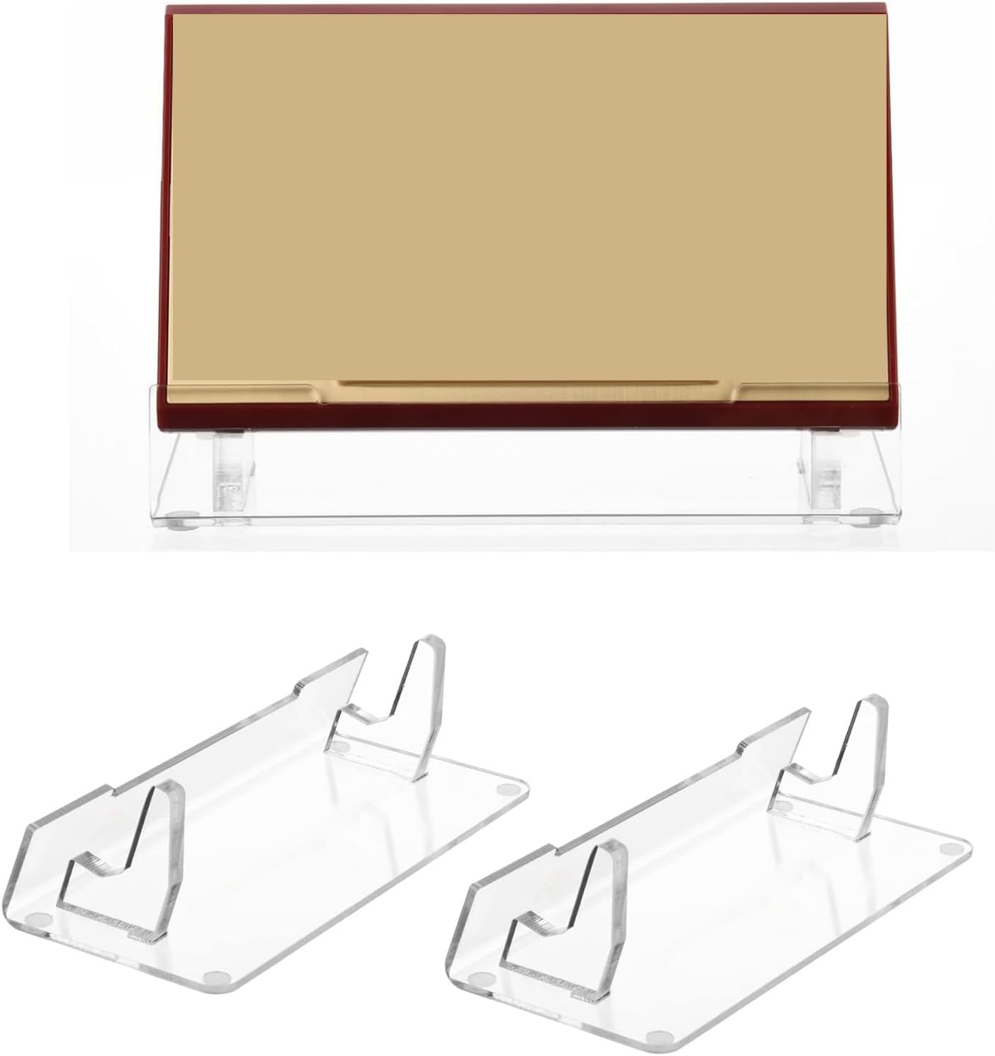 Portable Acrylic Holder for 2PCS Gaming and Watch Console Video Game Accessories Storage Rack Clear Display Bracket